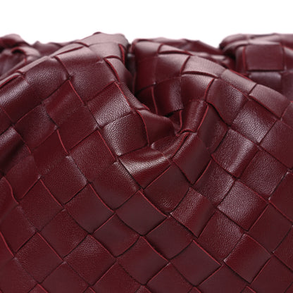 Bottega Veneta Nappa Maxi Intrecciato The Pouch Oversized Clutch Bordeaux 9 of 11