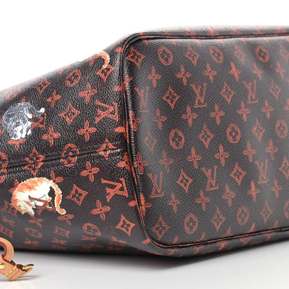 Louis Vuitton Catogram Neverfull MM Marron 8 of 9