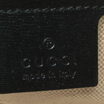 Gucci Boarded Plutone Calfskin Small Horsebit 1955 Top Handle Bag Black 5 of 11