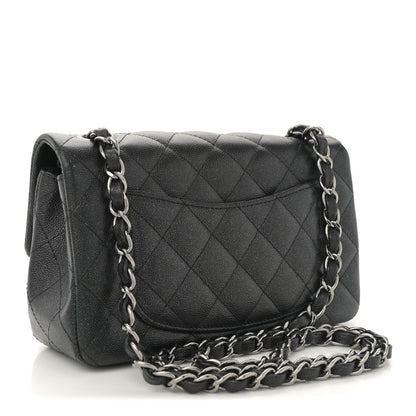 Chanel Iridescent Caviar Quilted Mini Rectangular Flap Black 3 of 10