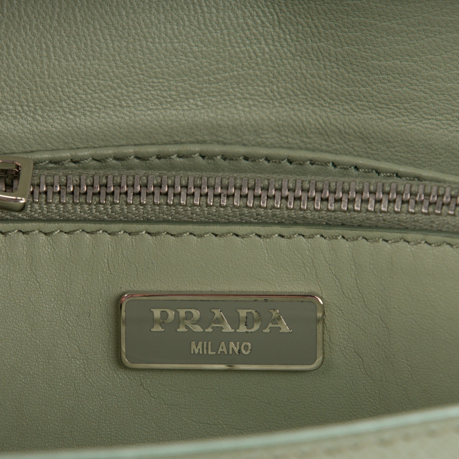 Prada Saffiano Metal Flap Wallet Acquamarina 6 of 8