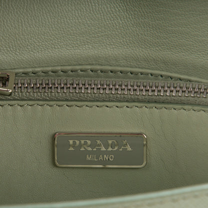 Prada Saffiano Metal Flap Wallet Acquamarina 6 of 8
