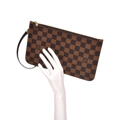 Louis Vuitton Damier Ebene Neverfull MM GM Pochette 2 of 8