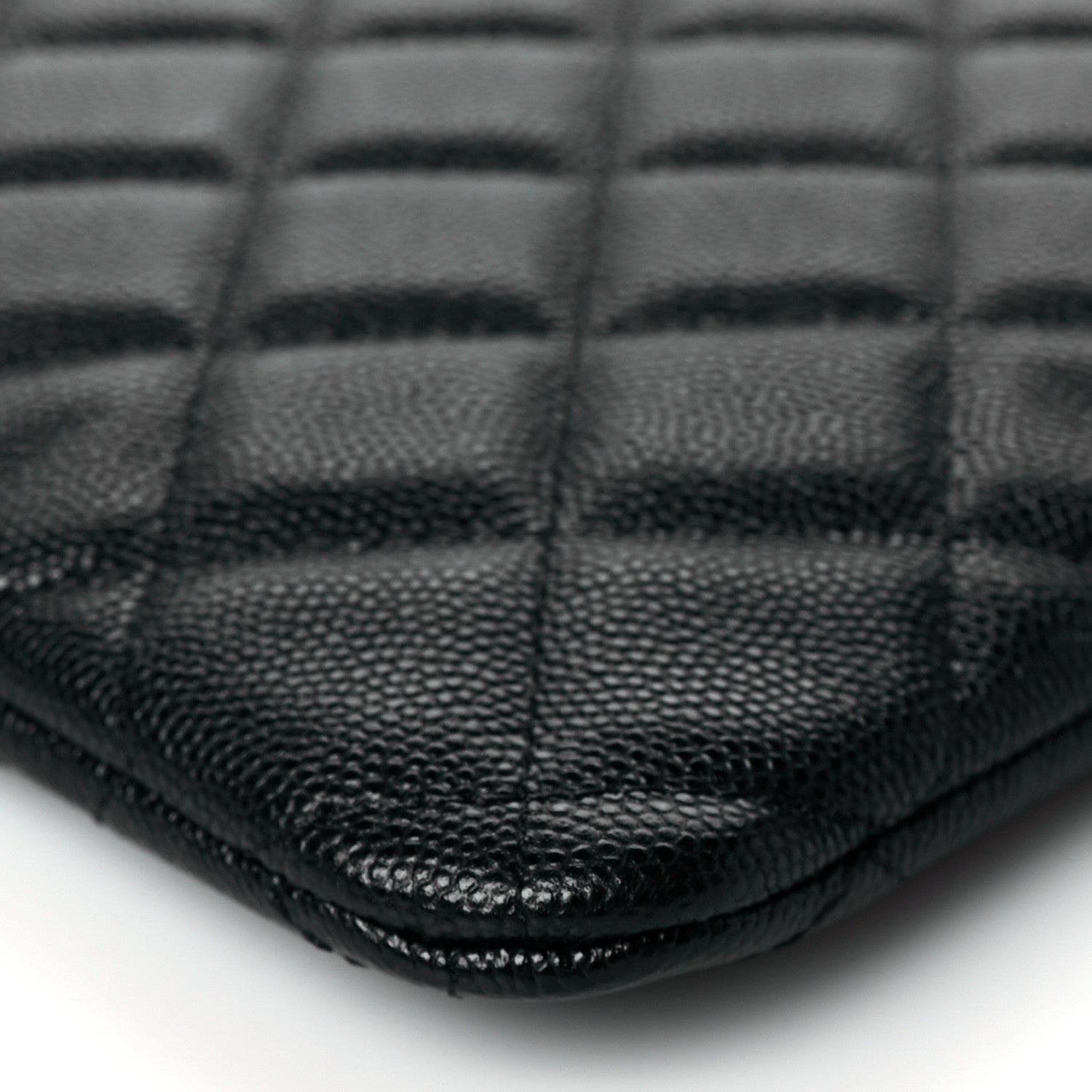 Chanel Caviar Quilted Medium Cosmetic Case Black 9 of 10