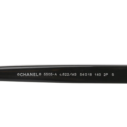 Chanel Acetate Square Sunglasses 5505-A Black 5 of 8