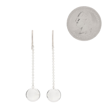 Tiffany Sterling Silver 10mm HardWear Ball Drop Earrings 2 of 4