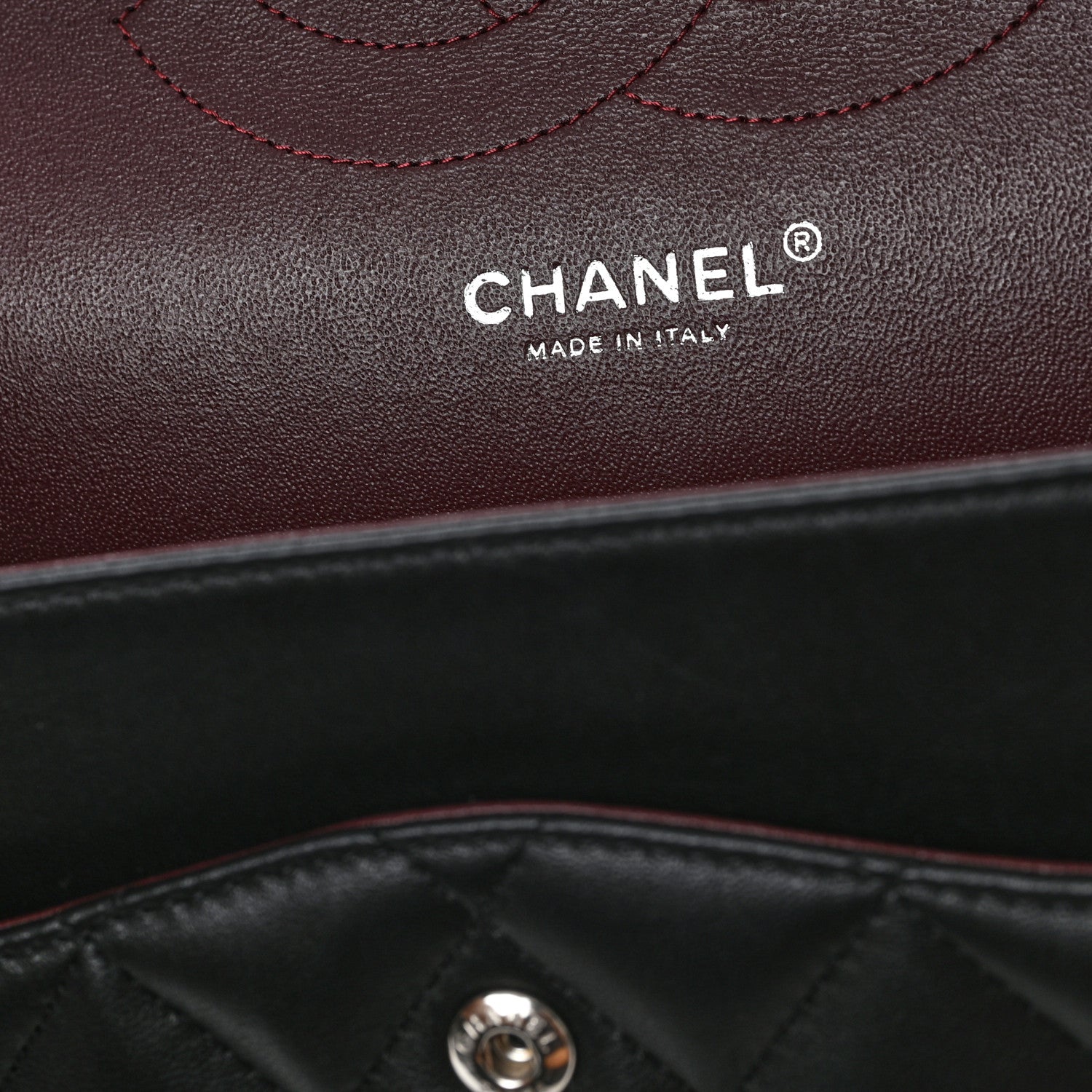 Chanel Lambskin Quilted Jumbo Double Flap Black 6 of 12