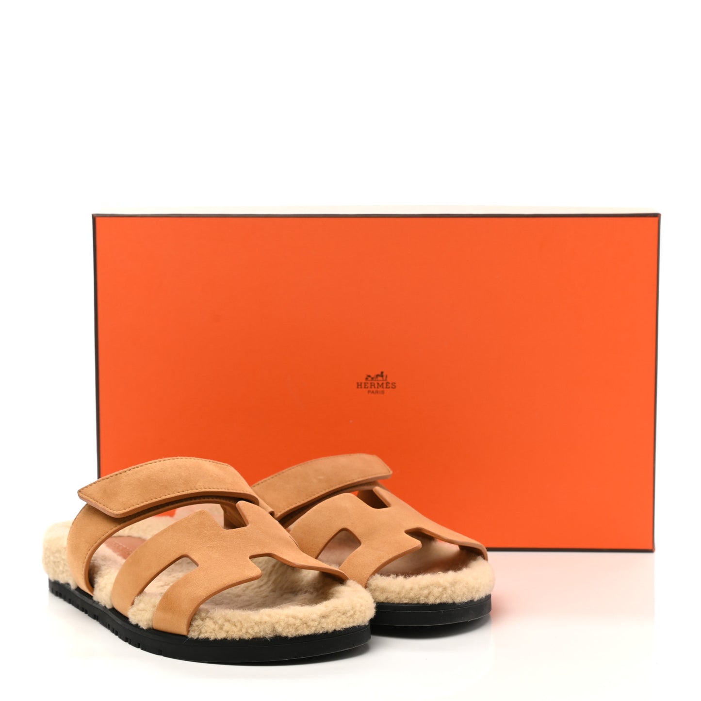 Suede Goatskin Woolskin Womens Chypre Sandals 37 Golden Beige