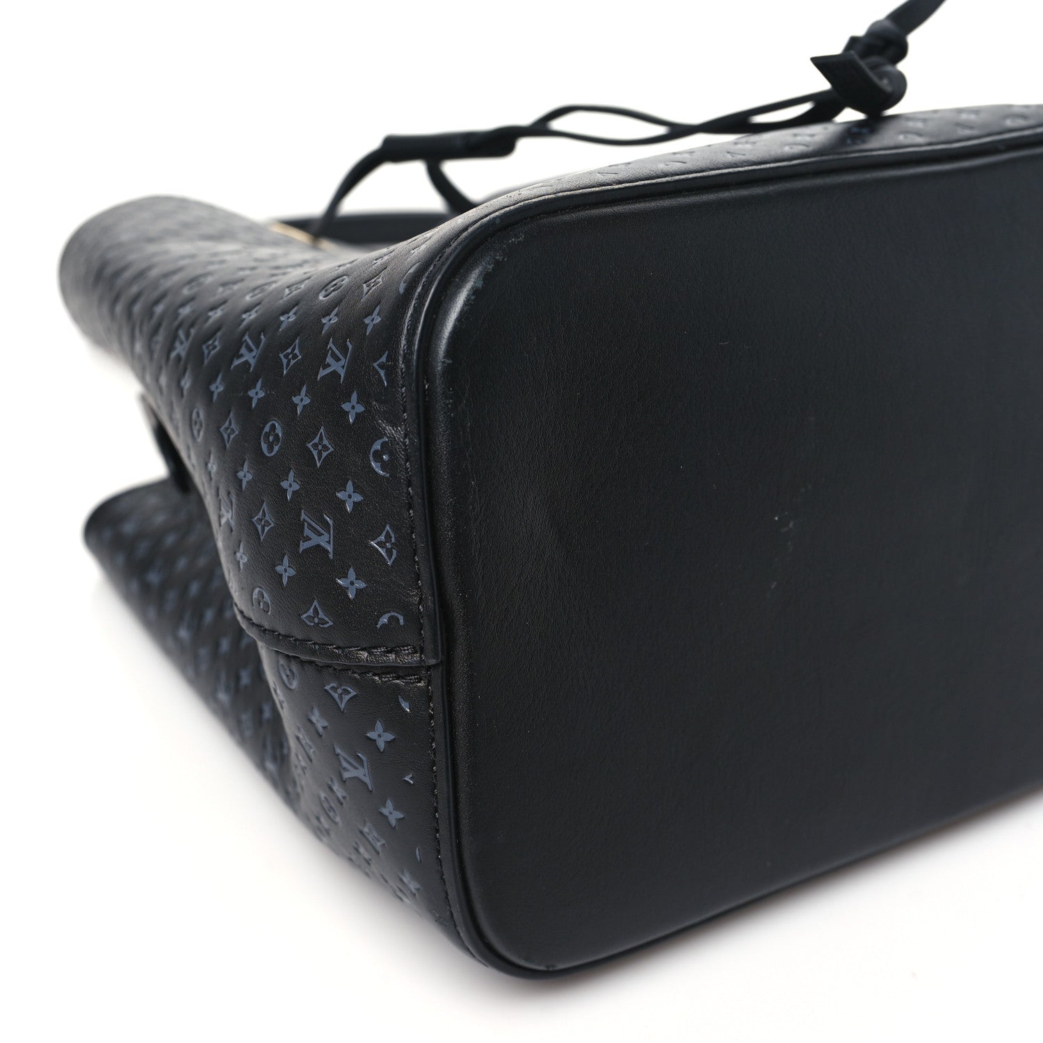 Louis Vuitton Calfskin Nanogram Embossed Neonoe BB Black 9 of 11