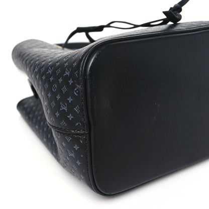 Louis Vuitton Calfskin Nanogram Embossed Neonoe BB Black 9 of 11