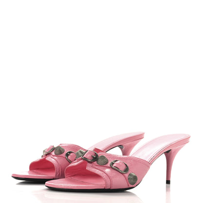 Balenciaga Agneau Arena Cagole 50mm Slide Sandals 40 Sweet Pink 4 of 10