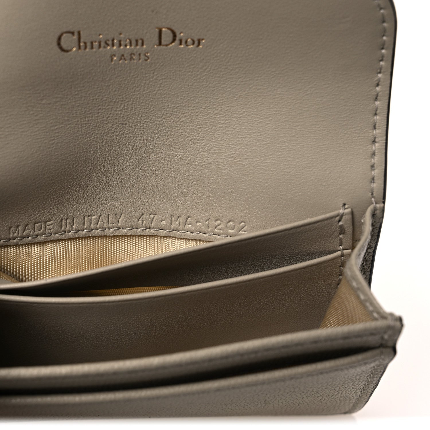 Christian Dior Goatskin Saddle Card Holder Corda 7 of 9