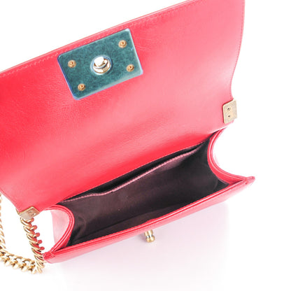 Chanel Goat Hair Small Boy Flap Red 6 of 8