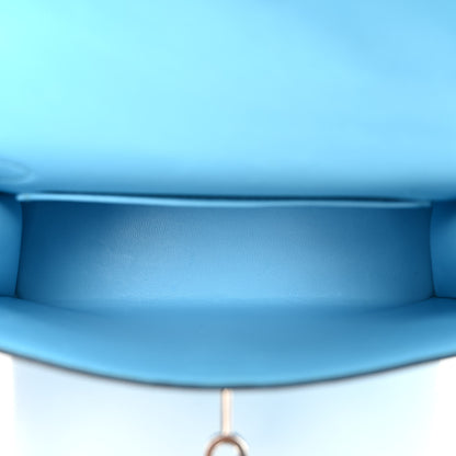 Hermes Chevre Mysore Mini Kelly Sellier 20 Celeste 5 of 13