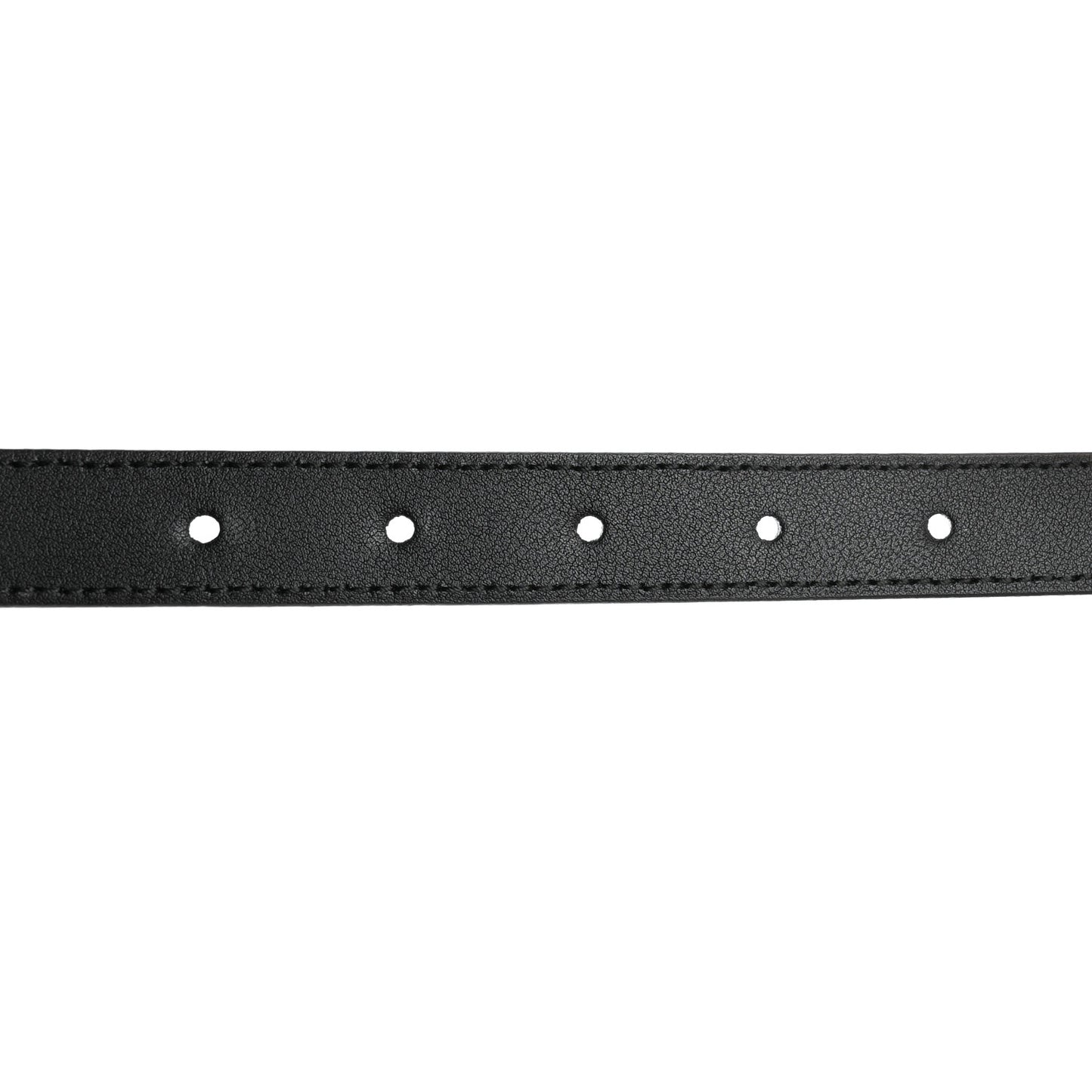 Calfskin Pearl Double G 20mm Belt 85 34 Black Cream