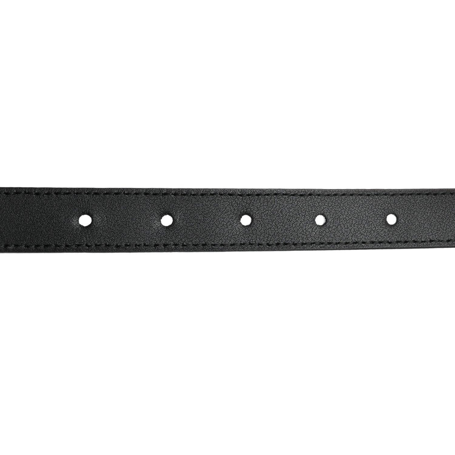 Gucci Calfskin Pearl Double G 20mm Belt 85 34 Black Cream 4 of 8