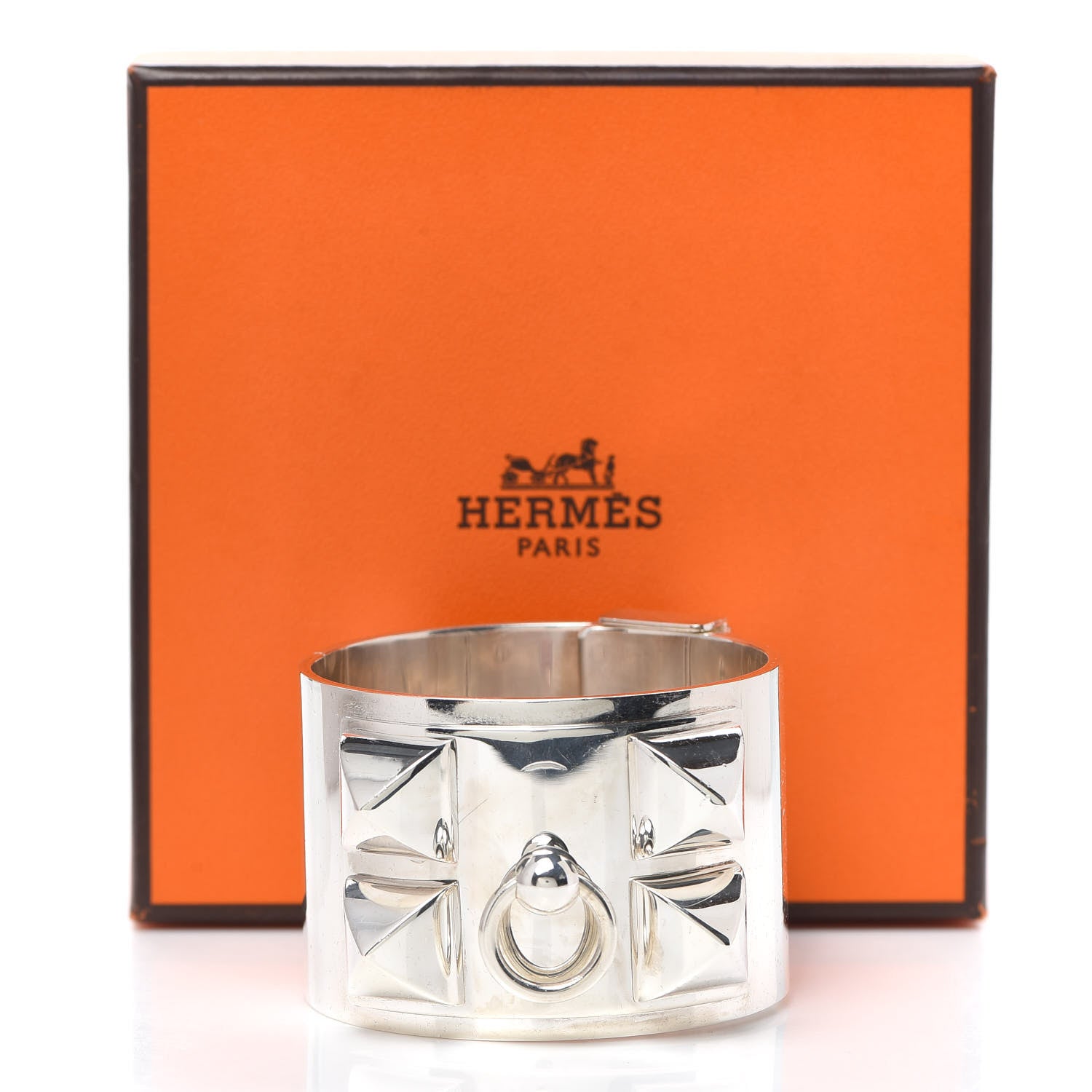 Hermes Sterling Silver Collier De Chien Bracelet 5 of 5
