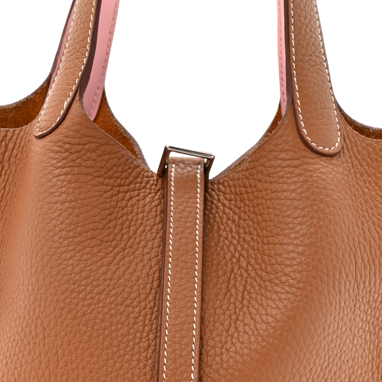 Taurillon Clemence Swift Eclat Picotin Lock 18 PM Gold Rose Sakura