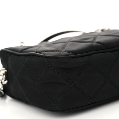 Prada Nylon Tessuto Impuntu Quilted Bandoliera Crossbody Bag Black 9 of 10