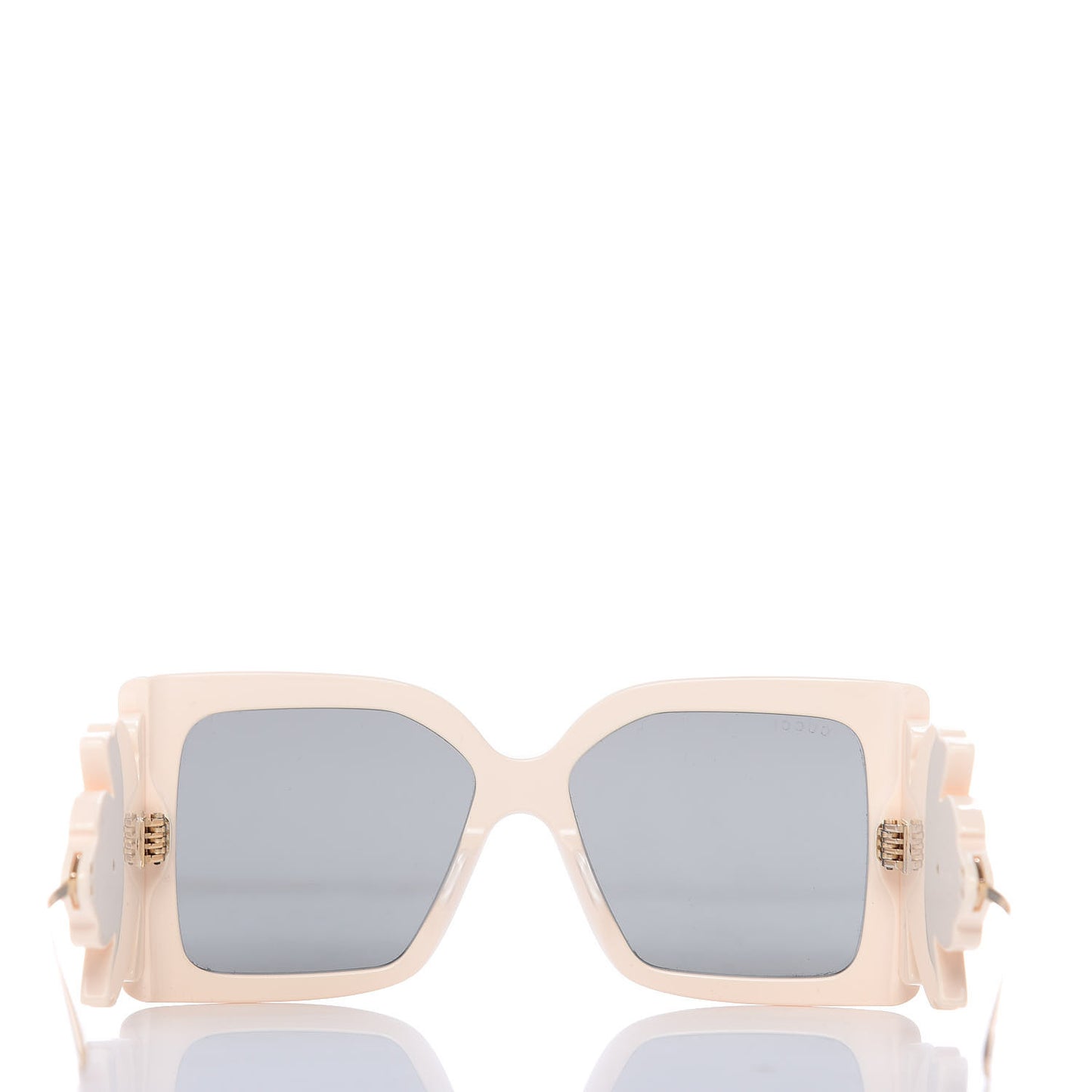 Acetate Square Frame Wing Sunglasses GG0535S Ivory