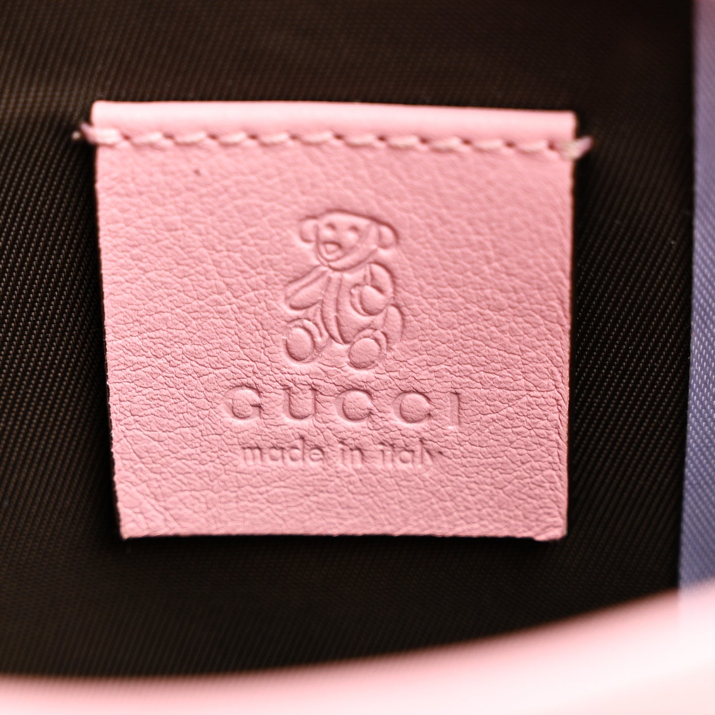 GG Monogram Childrens Mini Zoo Bird Pappagallo Shoulder Bag Pink