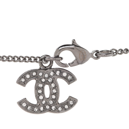 Chanel Crystal Resin CC Star Drop Necklace Silver Blue 5 of 6