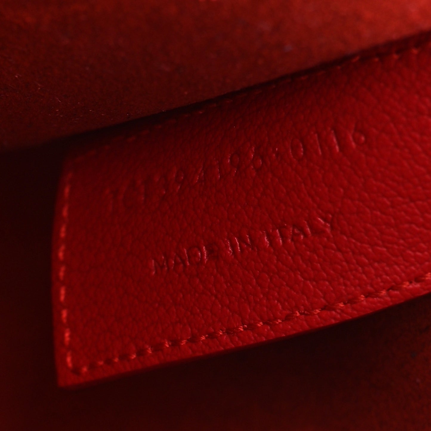 Calfskin Large Shopping Tote Rouge Eros