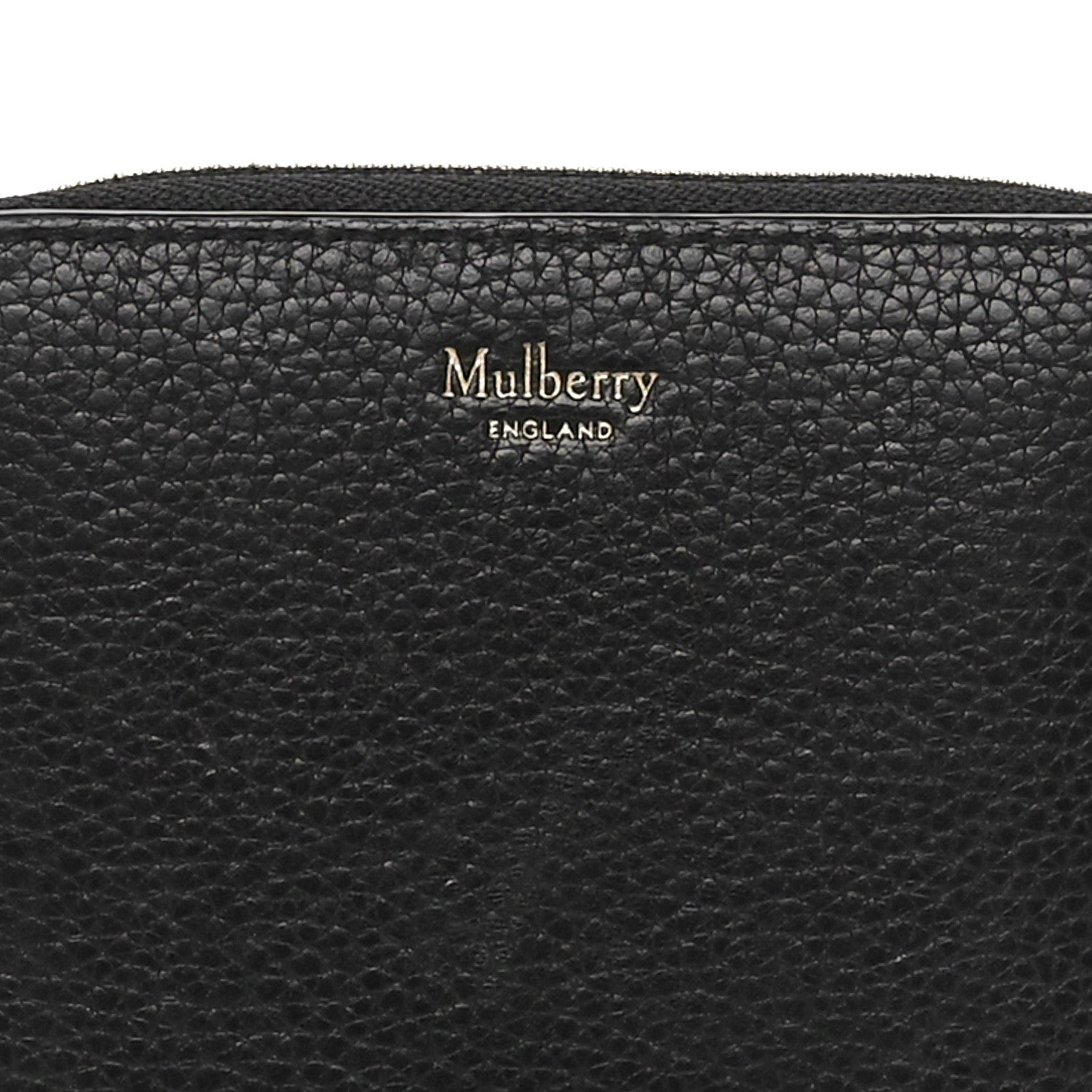 Mulberry Small Classic Grain Zip Around Purse Black 5 of 10