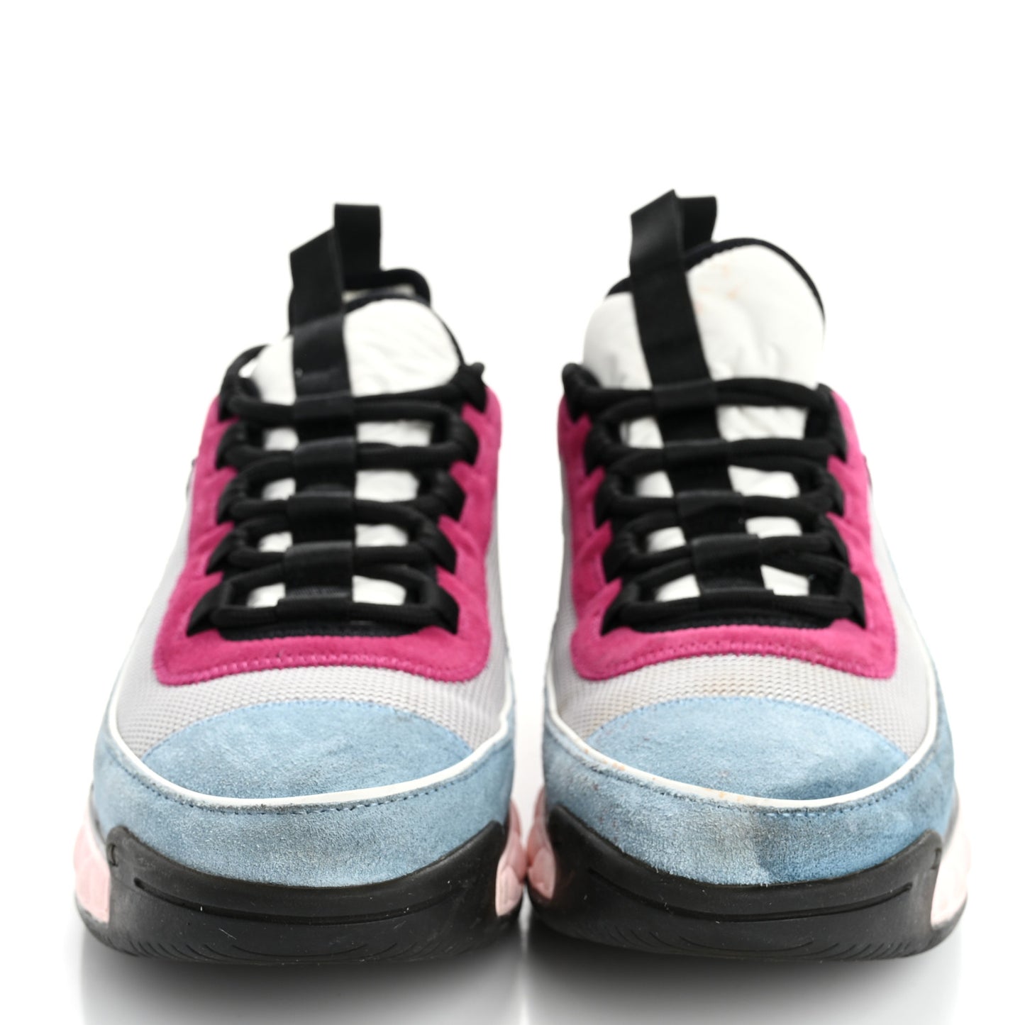 Fabric Suede CC Sneakers 41 Light Grey Light Blue Fuchsia