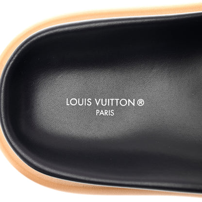 Louis Vuitton Nylon Monogram Womens Pool Pillow Comfort Mules 38 Navy Blue 7 of 8