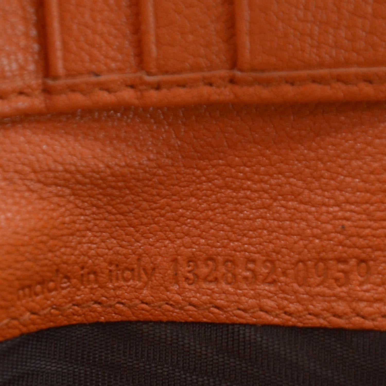 Saint Laurent Leather Studded Belle de Jour Wallet Orange 7 of 7