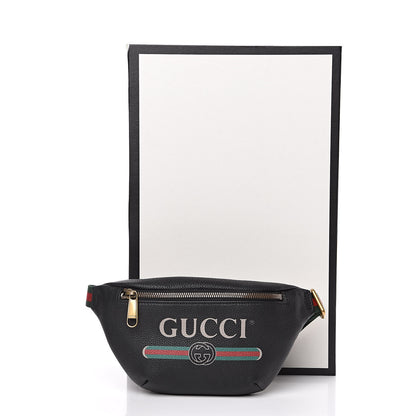 Gucci Grained Calfskin Small Logo Belt Bag Black 10 of 10