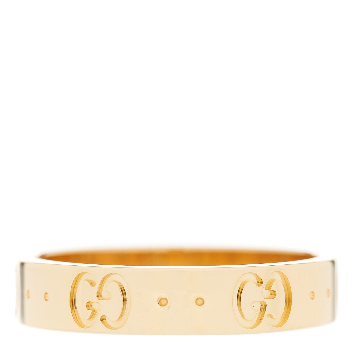 18K Yellow Gold 4mm Icon Thin Band Ring 53 6.25