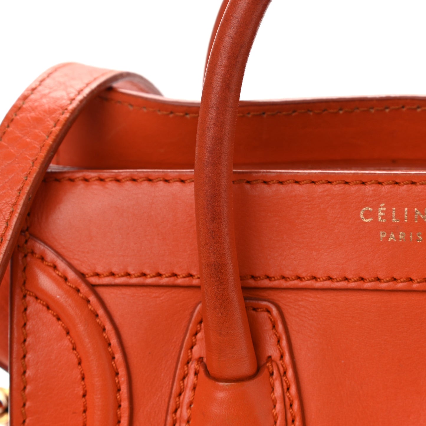 Smooth Calfskin Nano Luggage Orange
