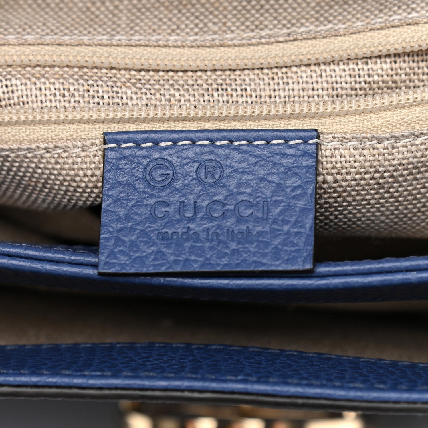 Gucci Dollar Calfskin Interlocking G Top Handle Shoulder Bag Caspian 5 of 11