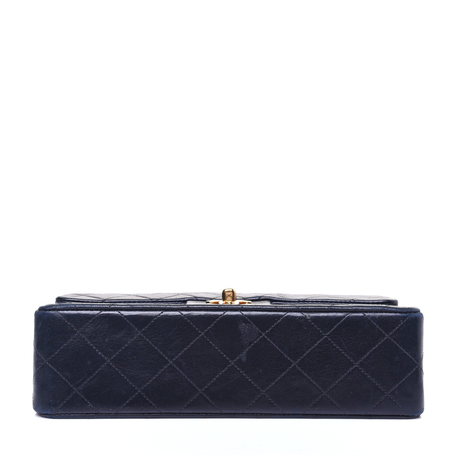 Chanel Lambskin Quilted Small Double Flap Navy 8 of 13