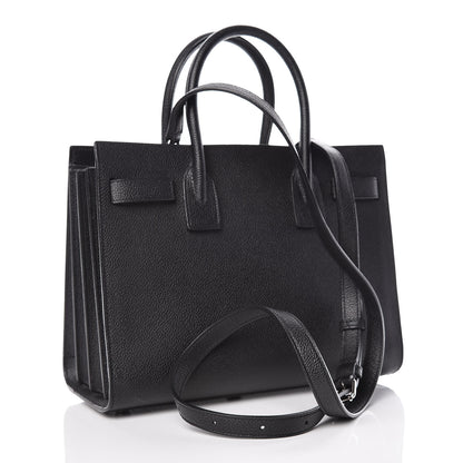 Saint Laurent Grained Calfskin Baby Sac De Jour Black 3 of 9