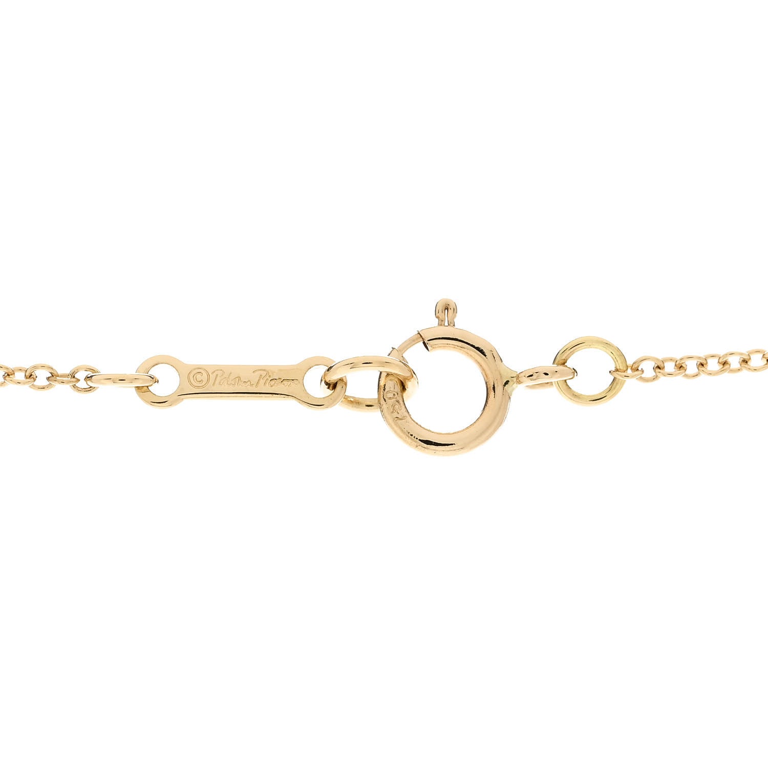 Tiffany 18K Yellow Gold Small Paloma Picasso Villa Paloma Palm Pendant Necklace 5 of 5
