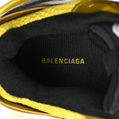 Balenciaga Mesh Nylon Womens Track Sneakers 39 Jaune Black White 16 of 19