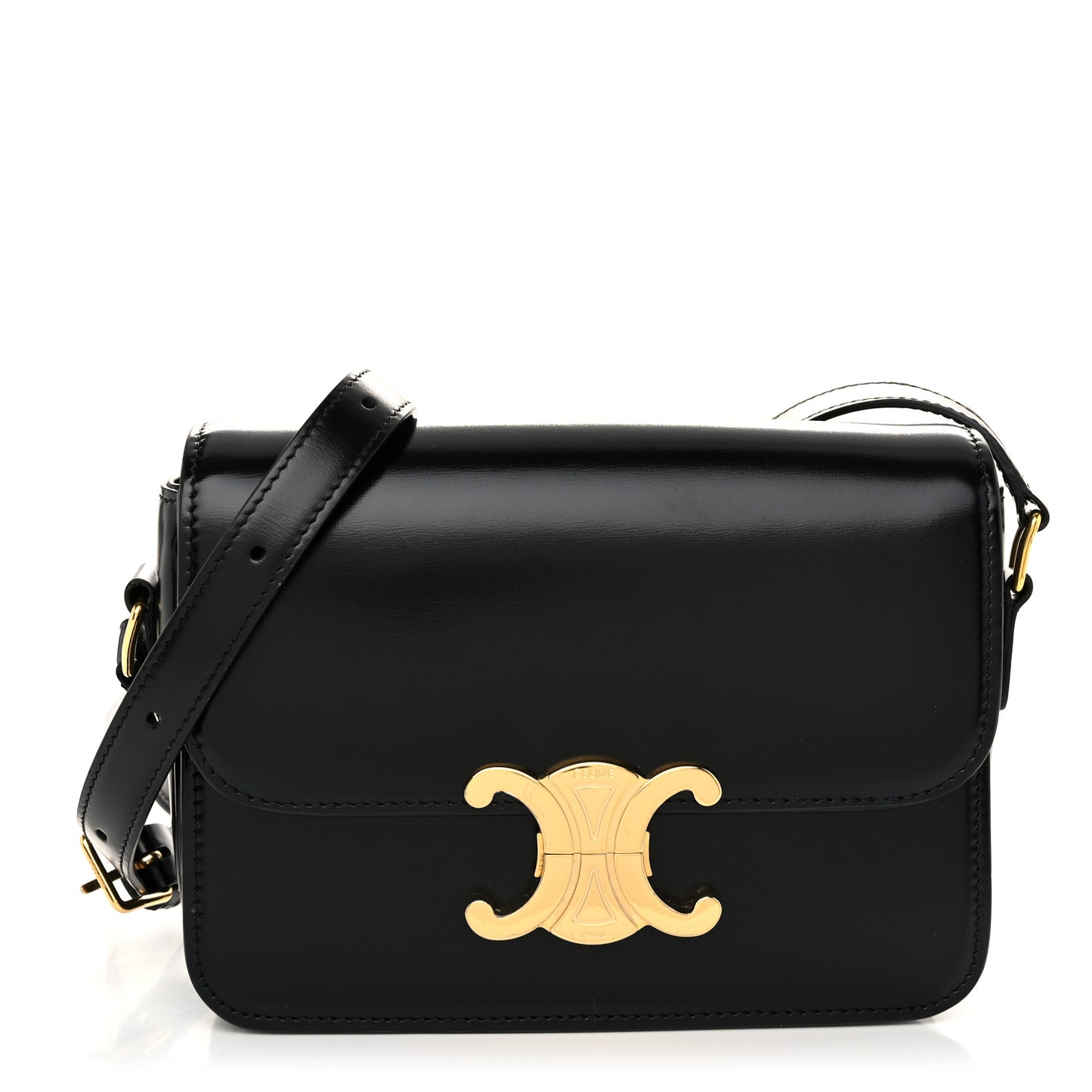 Shiny Calfskin Teen Triomphe Black