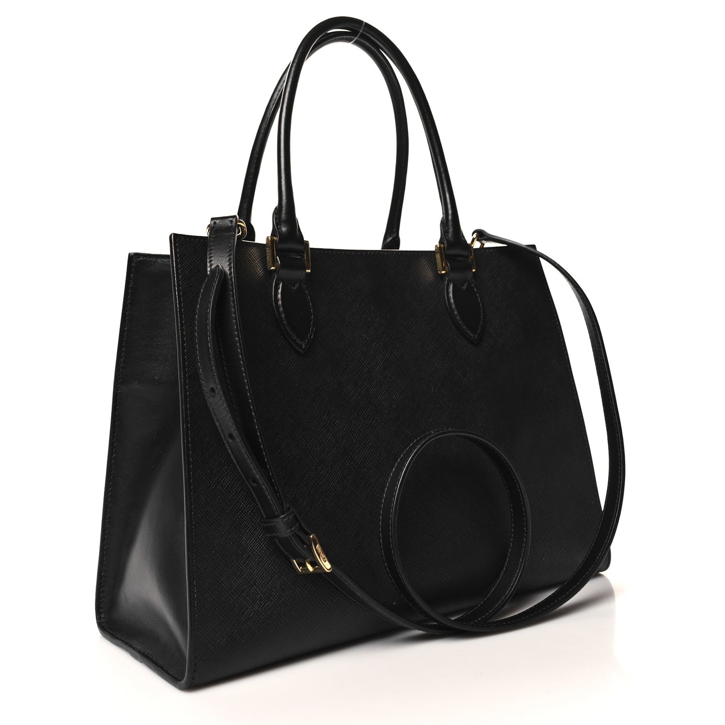 Saffiano Soft Calfskin Tote Black
