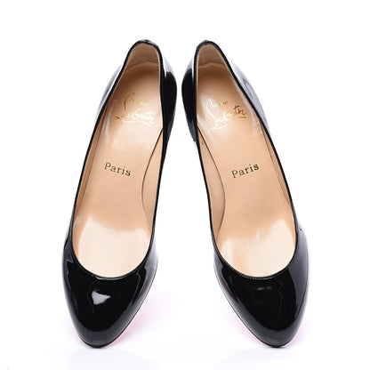 Christian Louboutin Patent Miminette 45 Wedge 38.5 Black 5 of 9
