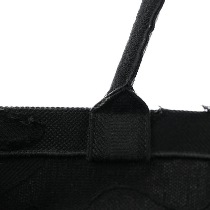 Christian Dior Canvas Embroidered Camouflage Book Tote Black 12 of 12
