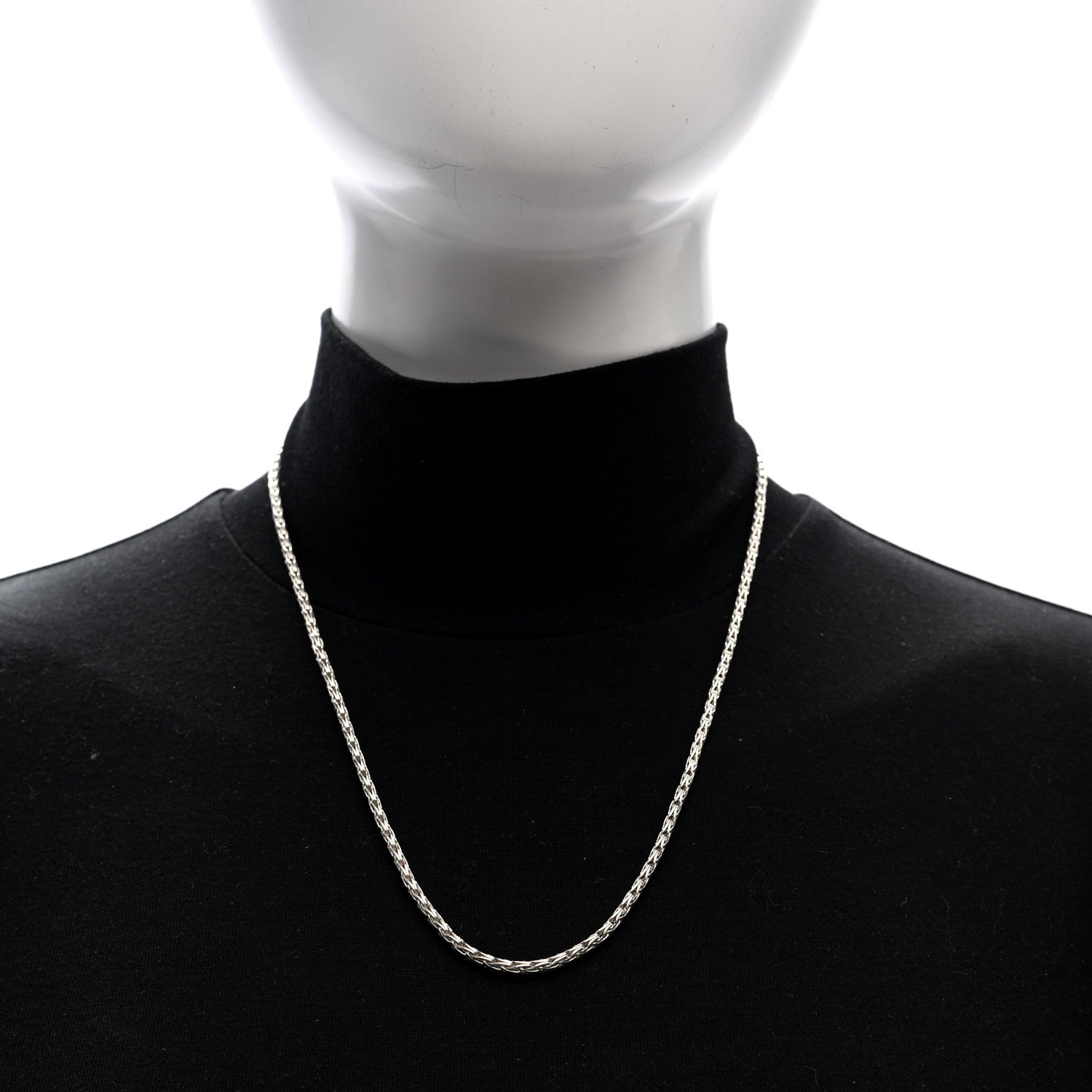 John Hardy Sterling Silver 3.5mm Wheat Chain Necklace 20" 2 of 4