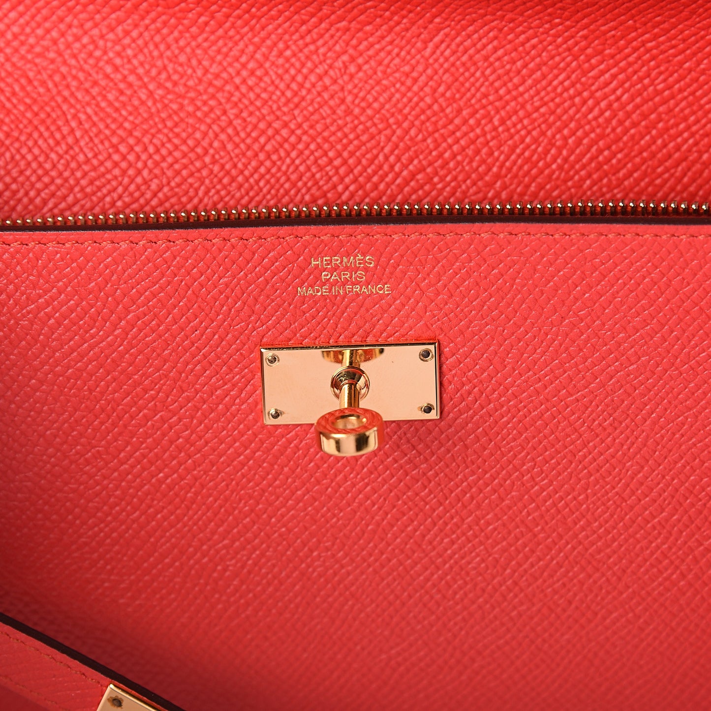 Epsom Kelly Longue Wallet Rouge Tomate