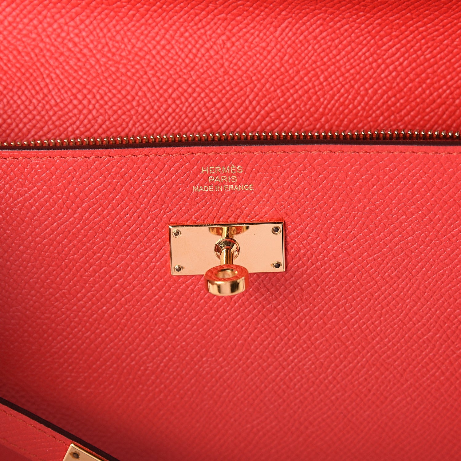 Hermes Epsom Kelly Longue Wallet Rouge Tomate 5 of 5