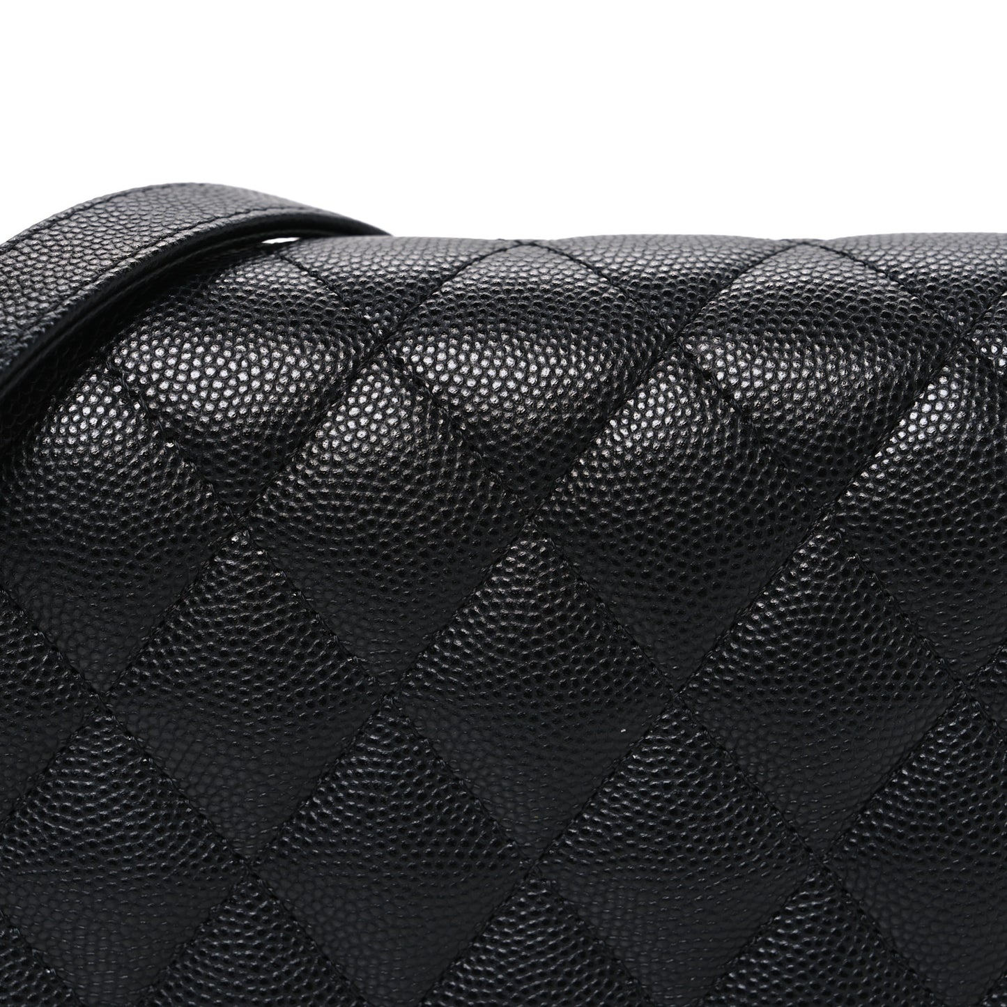 Caviar Quilted Boy Wallet On Chain WOC Black