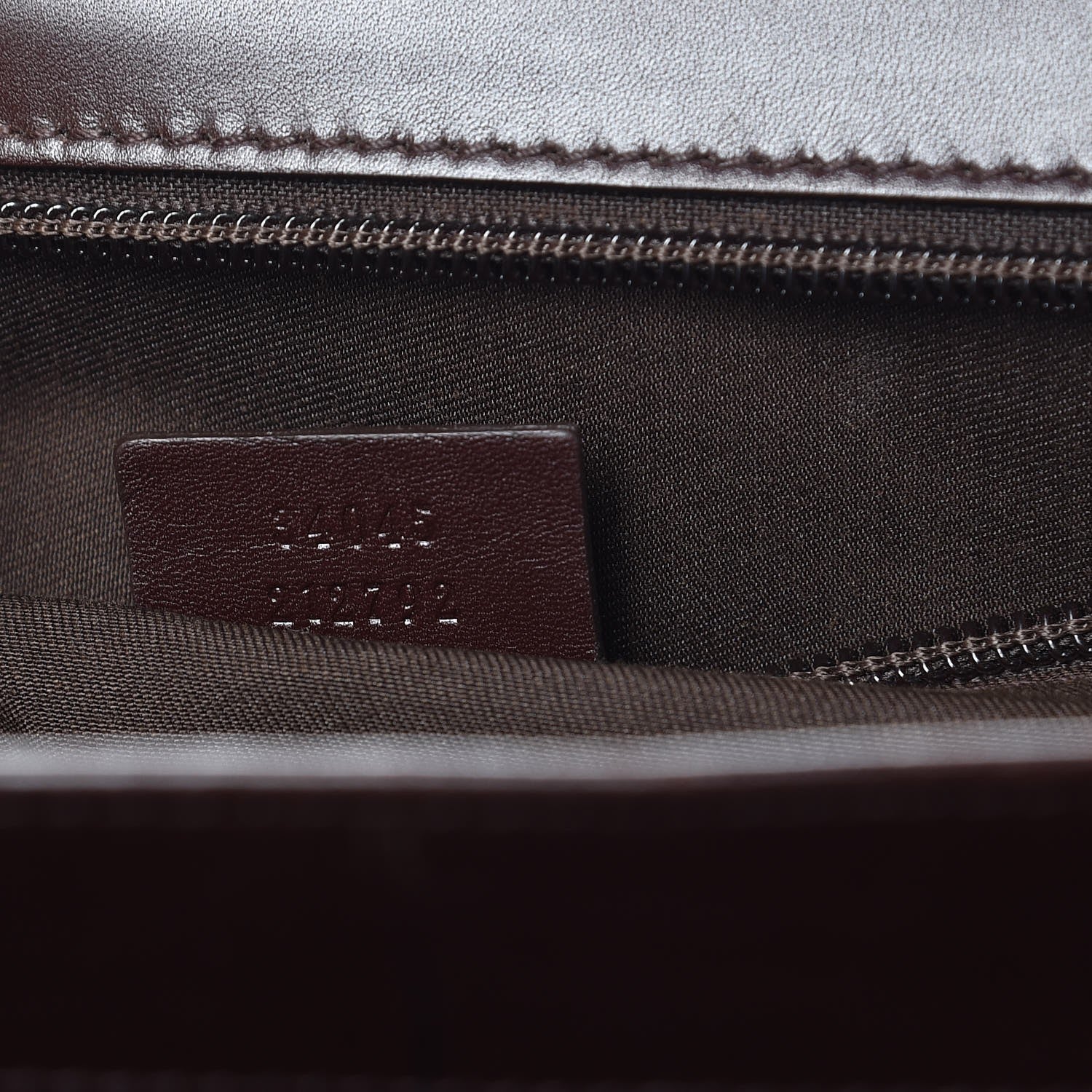 Gucci Guccissima Large Laptop Briefcase Dark Brown 7 of 9