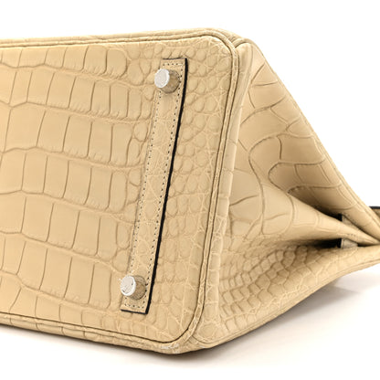 Hermes Matte Alligator Birkin 30 Trench 9 of 15