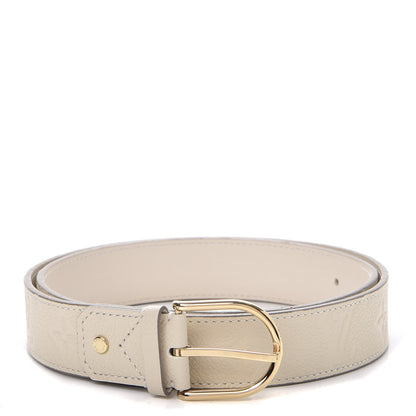 Louis Vuitton Empreinte Gracieuse 30mm Belt 85 34 Neige 1 of 9